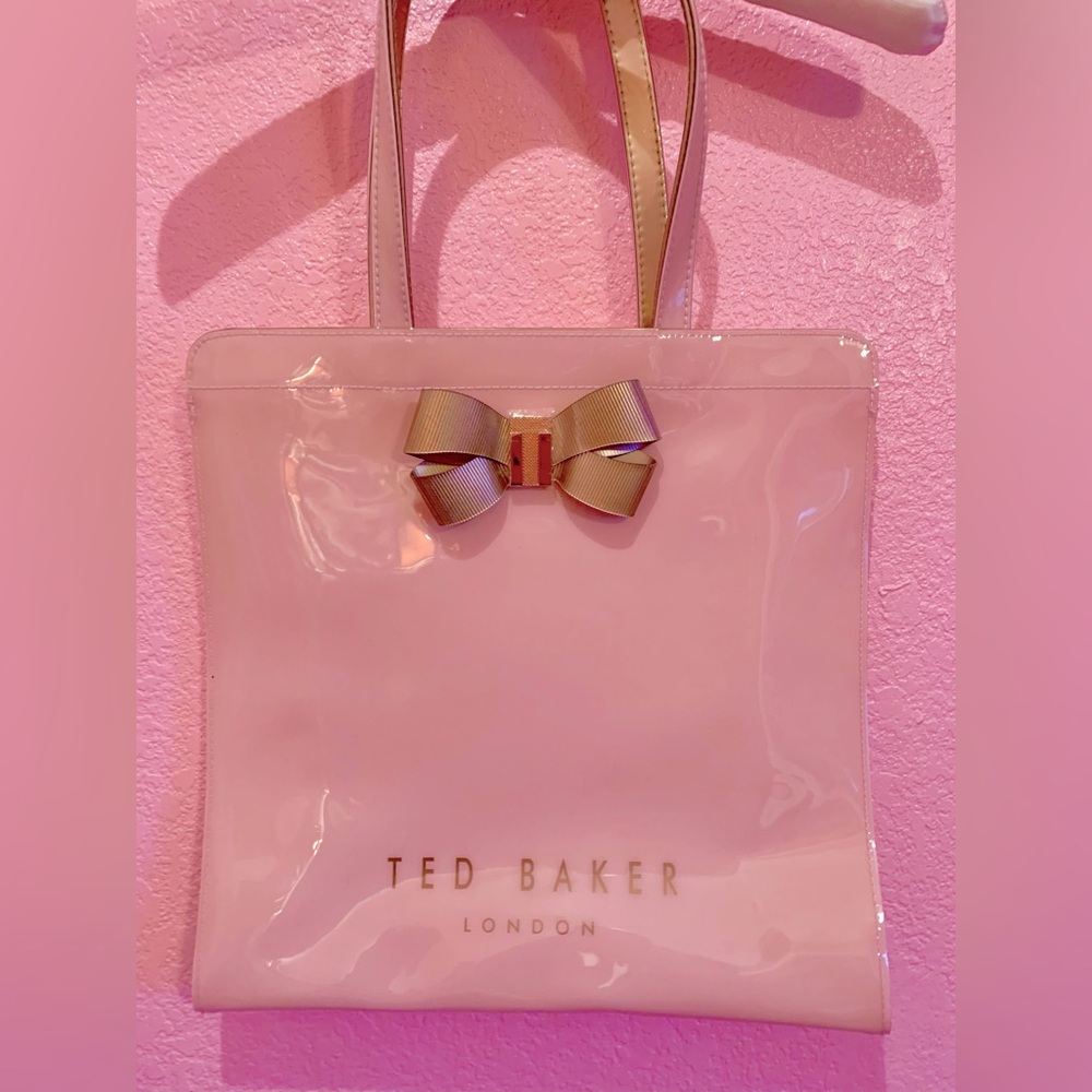 Ted Baker London Pastel Pink Patent Leather Tote